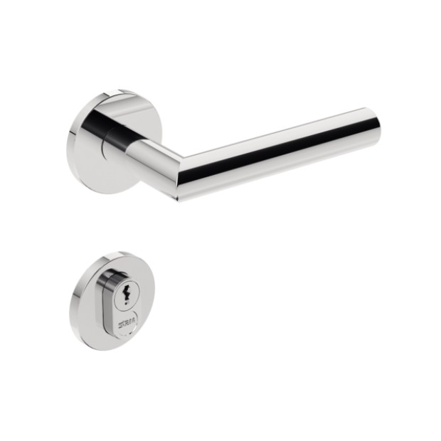 Fechadura 1601/IX410 Roseta Redonda Inox