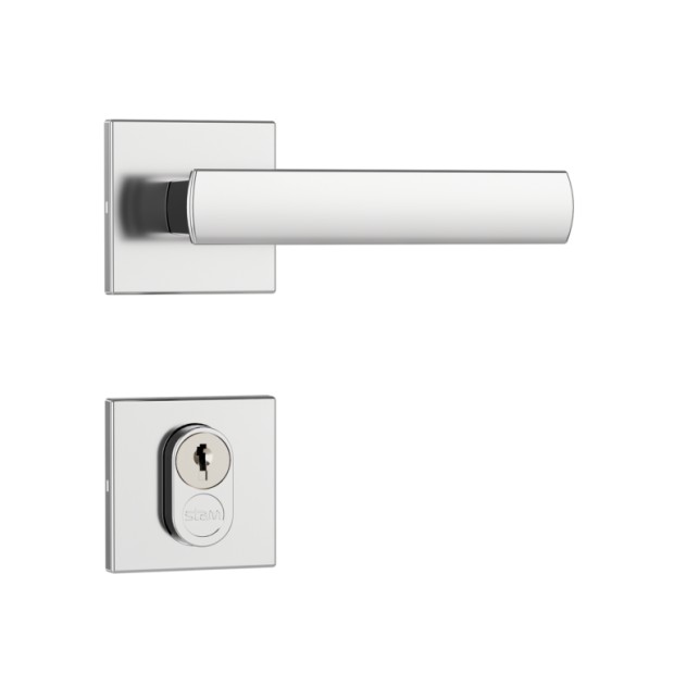 Fechadura 1601/35 Roseta quadrada 2 Inox