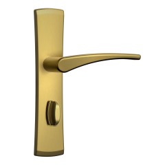 Fechadura Classic 3500 55mm Espelho - Banheiro Dourado Escovado