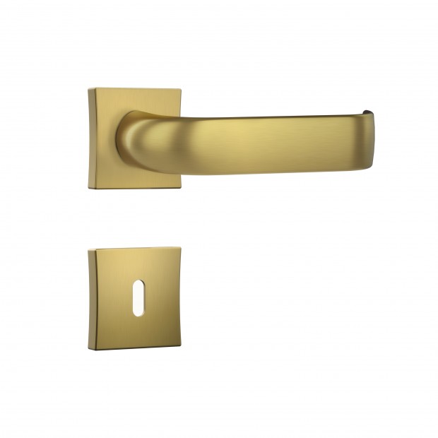 Fechadura Classic 3900 55mm Roseta Quadrada - Interna Dourado Escovado