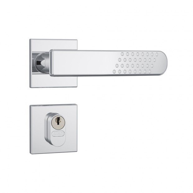 Fechadura 803/21 Roseta Quadrada 1 Gorje Externa Inox
